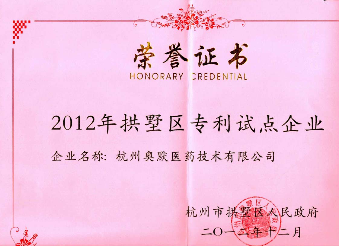 拱墅區專利試點企業